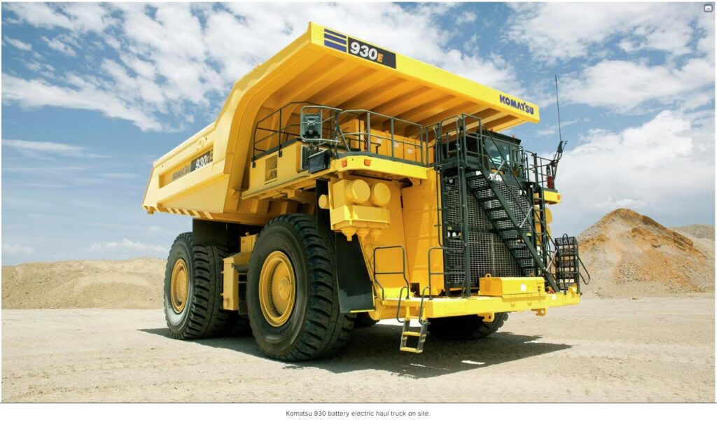 Komatsu electric haul truck